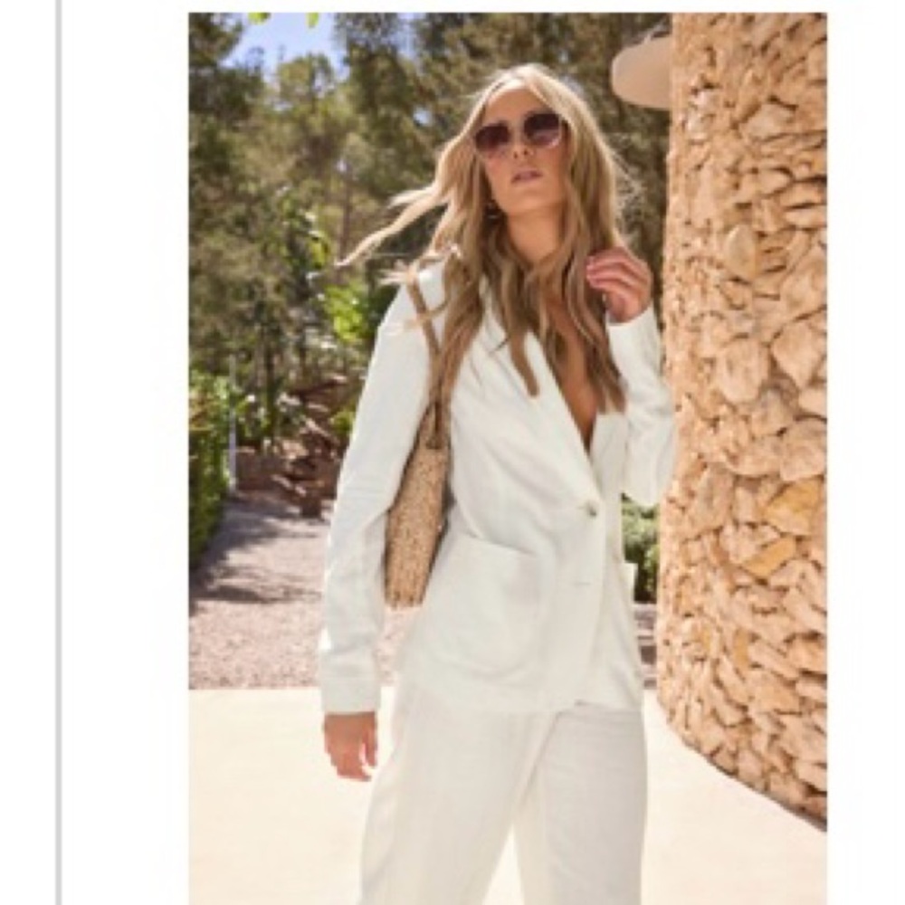 Long Tall Sally White Blazer